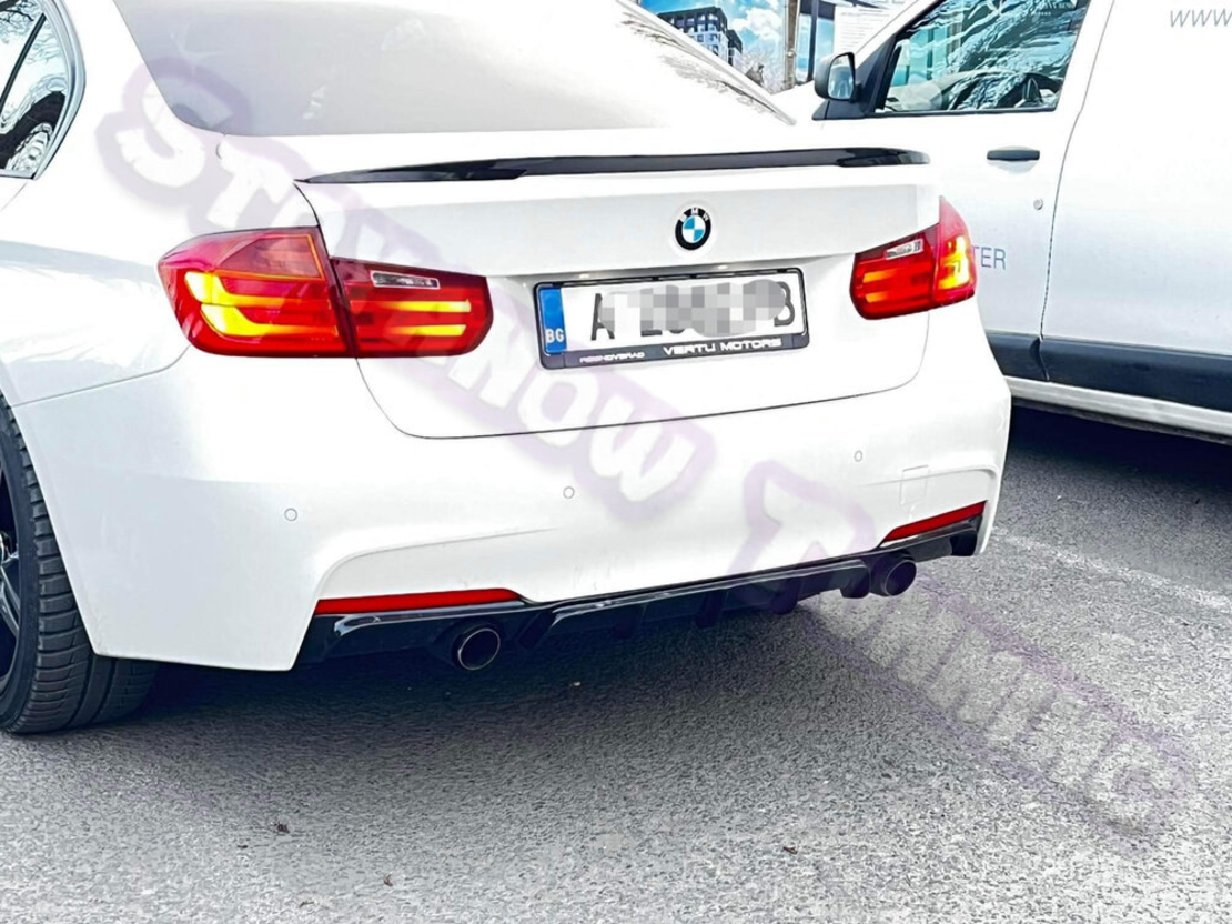 Двоен Оребрен Дифузьор за BMW F30 F31 Тип 335 340
