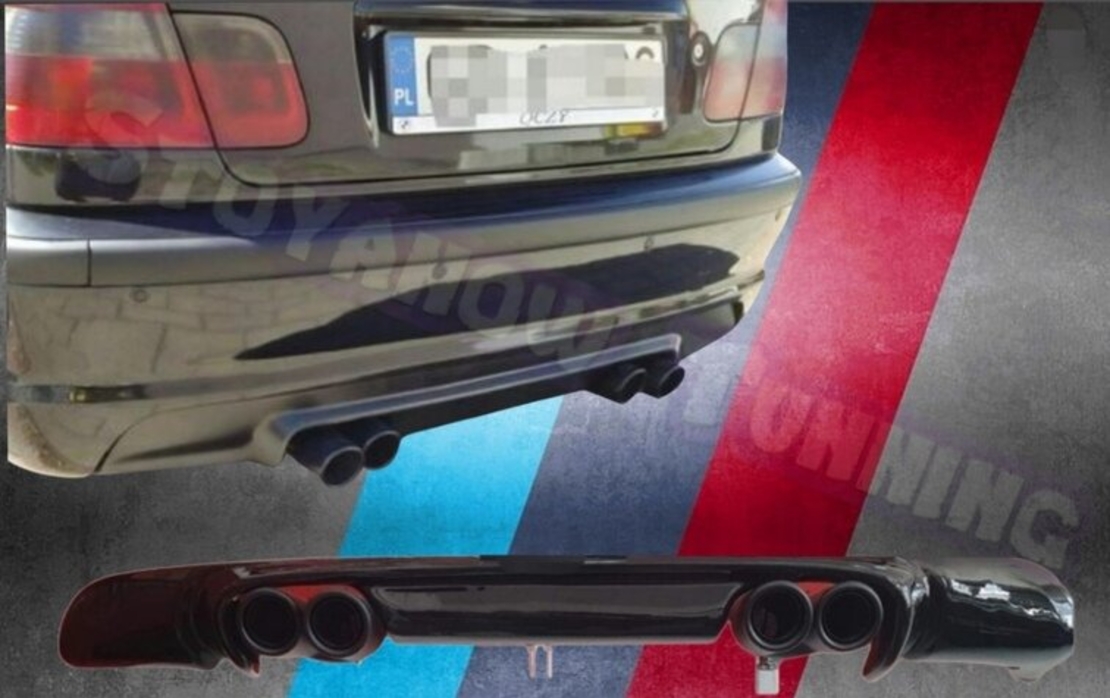 Двоен Дифузьор за BMW E46