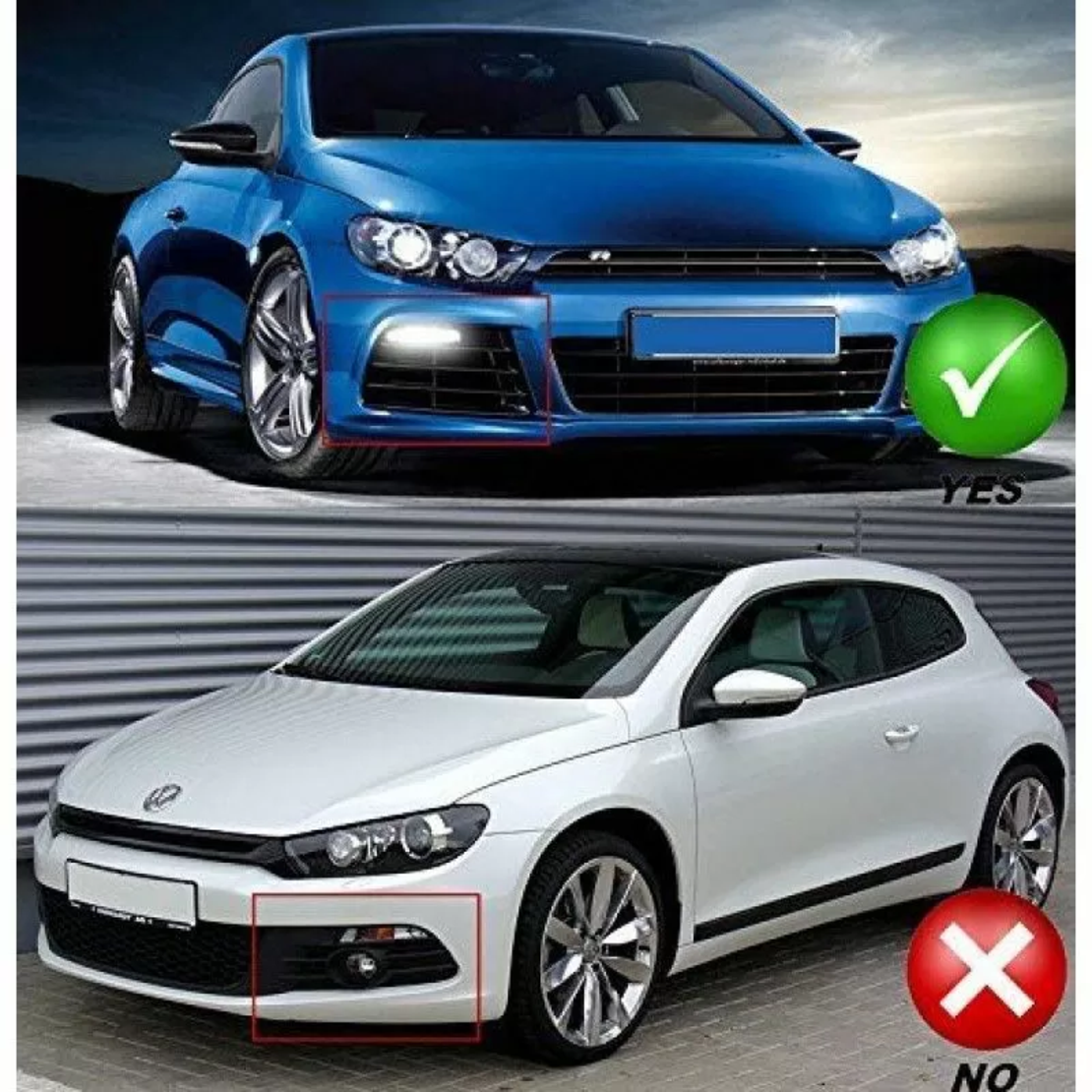 Дневни светлини за броня VW Scirocco (2008-2014) - R-Design