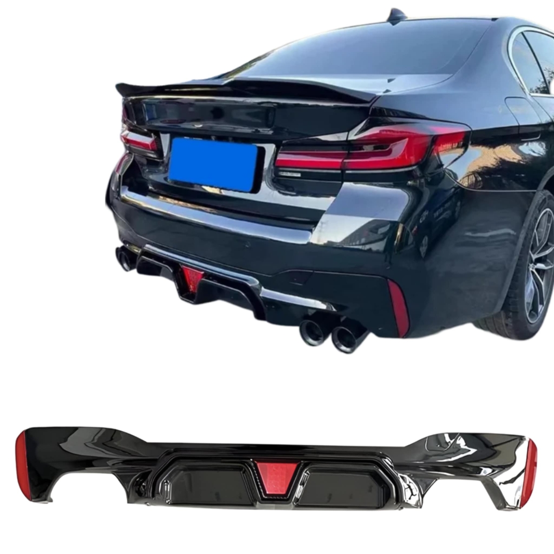 Двоен Дифузьор със трети стоп за BMW G30 G31