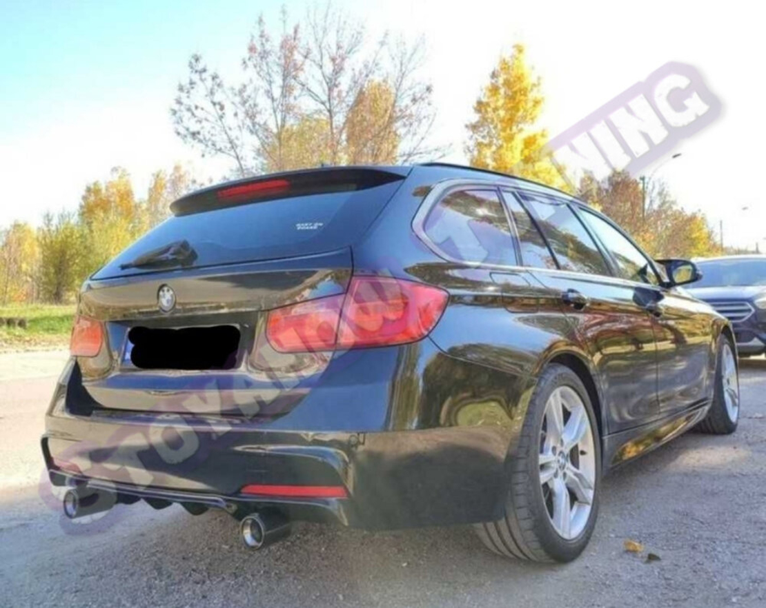 Двоен Оребрен Дифузьор за BMW F30 F31 Тип 335 340