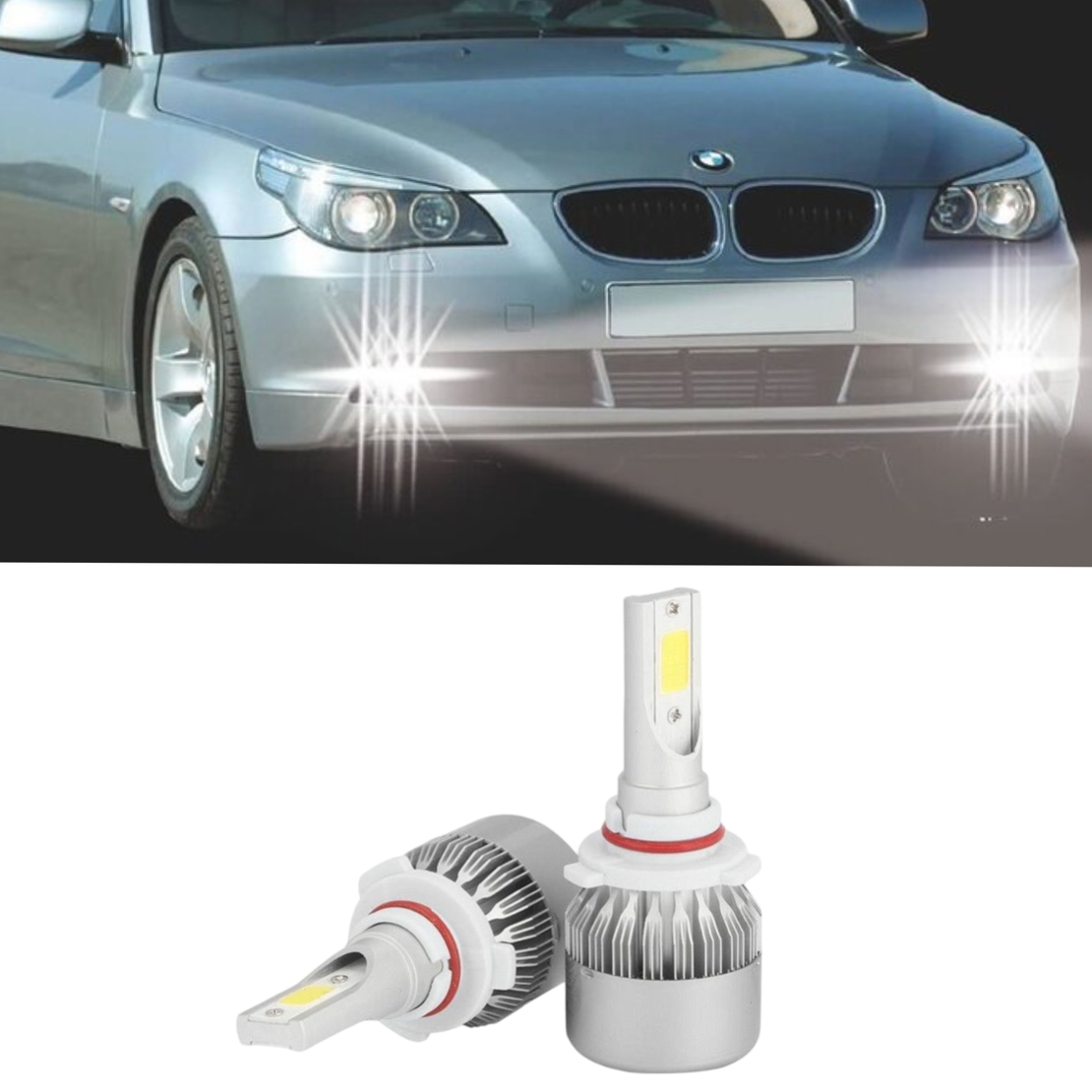 Бели крушки за халогените за BMW E60 E61