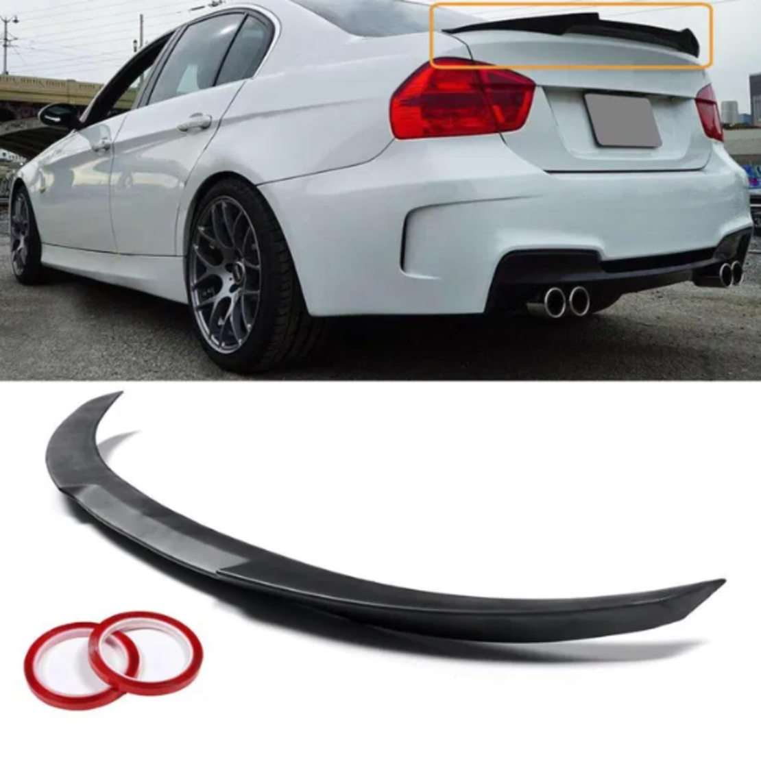 Батман Спойлер за багажника за BMW E90