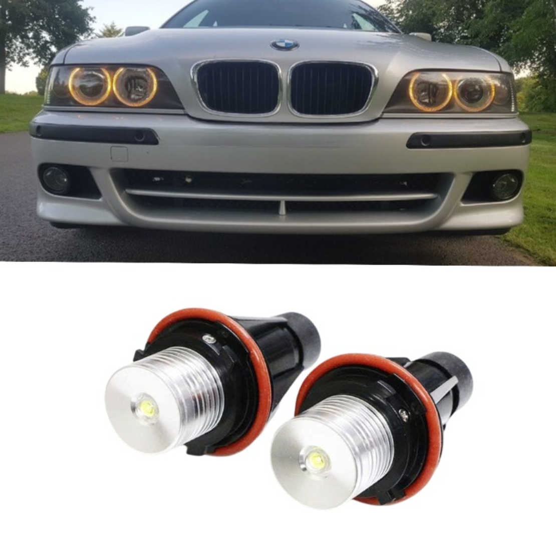 Жълти крушки за ангелски очи за BMW Е39