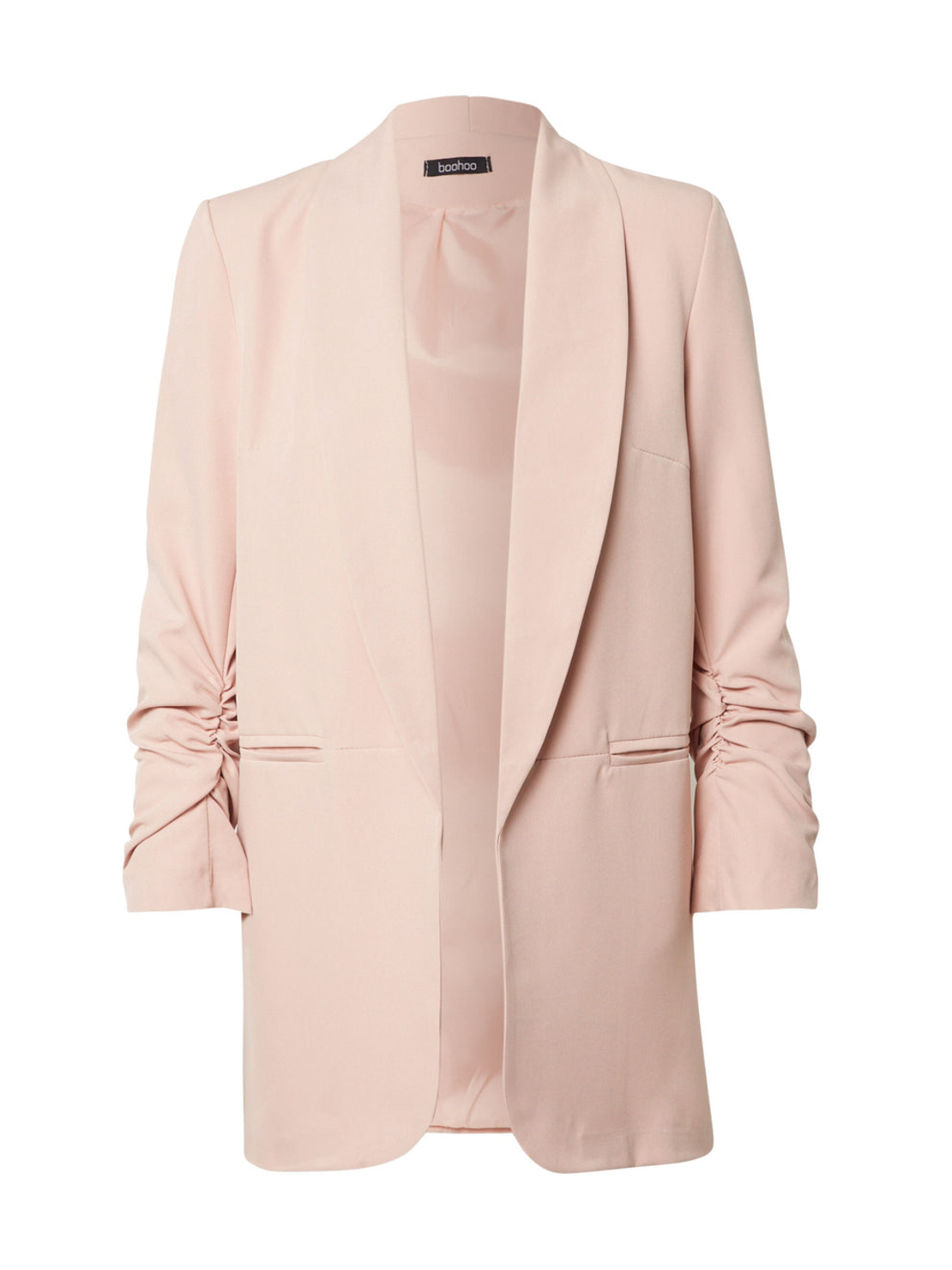 Дамски блейзър Ruched Sleeve Blazer Women Boohoo