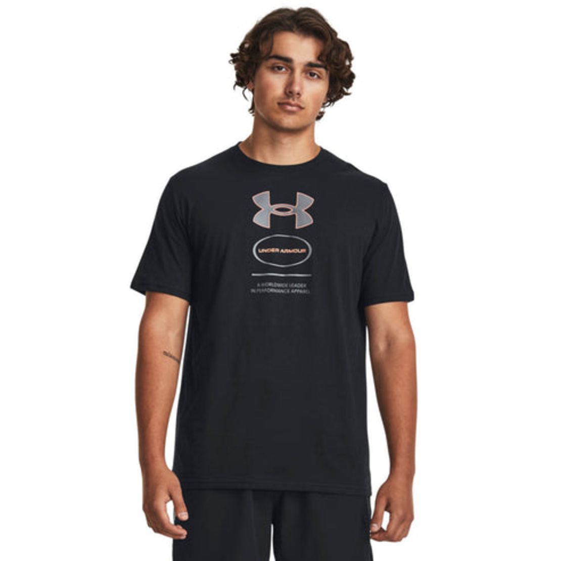 Мъжка тениска UA M BRANDED GEL STACK SS Black Pitch Gray Men