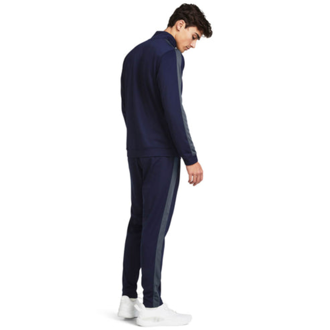 Мъжки анцуг UA KNIT TRACK SUIT midnight navy gray man