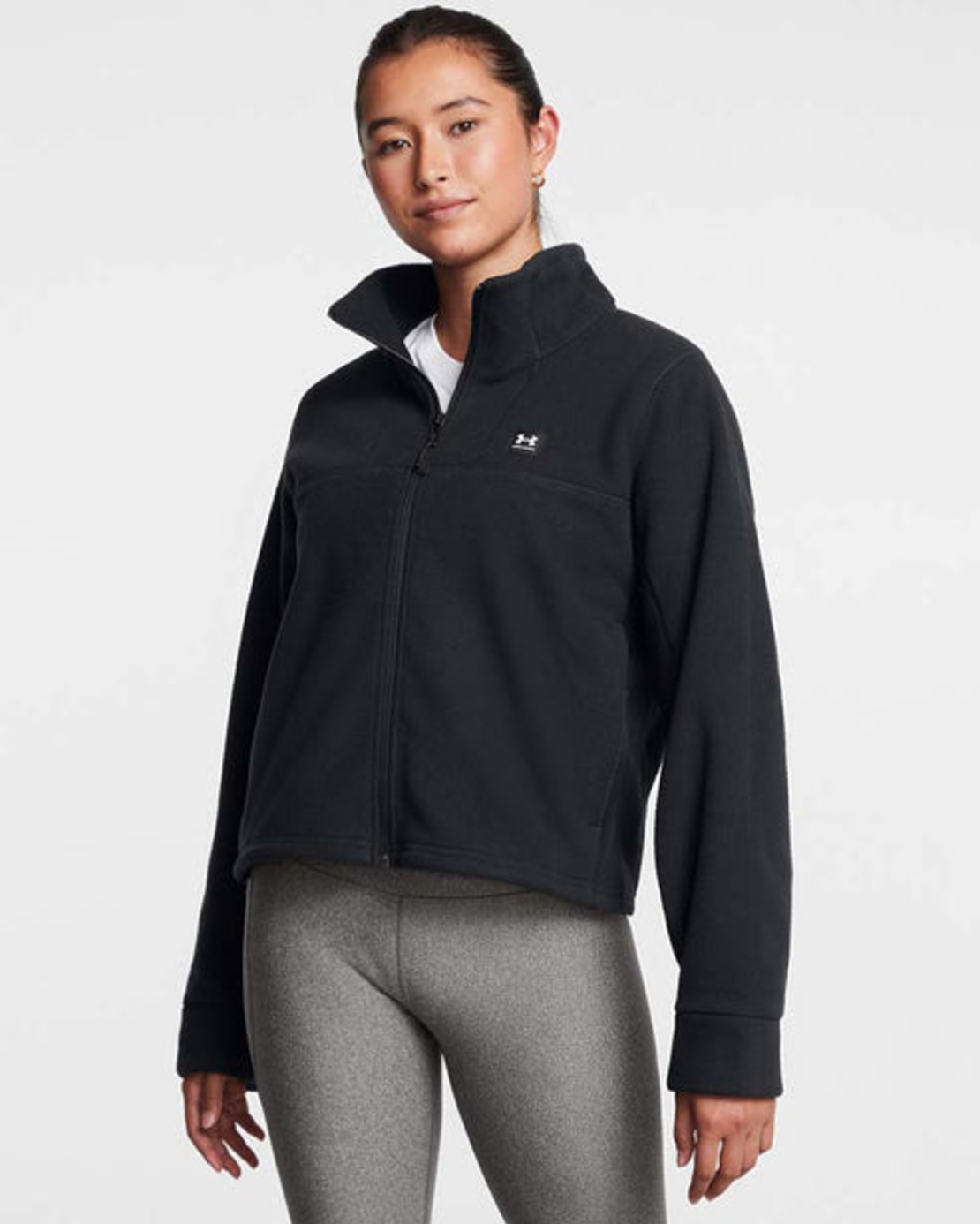 Дамски суитшърт UA W MICROFLEECE FZ Black