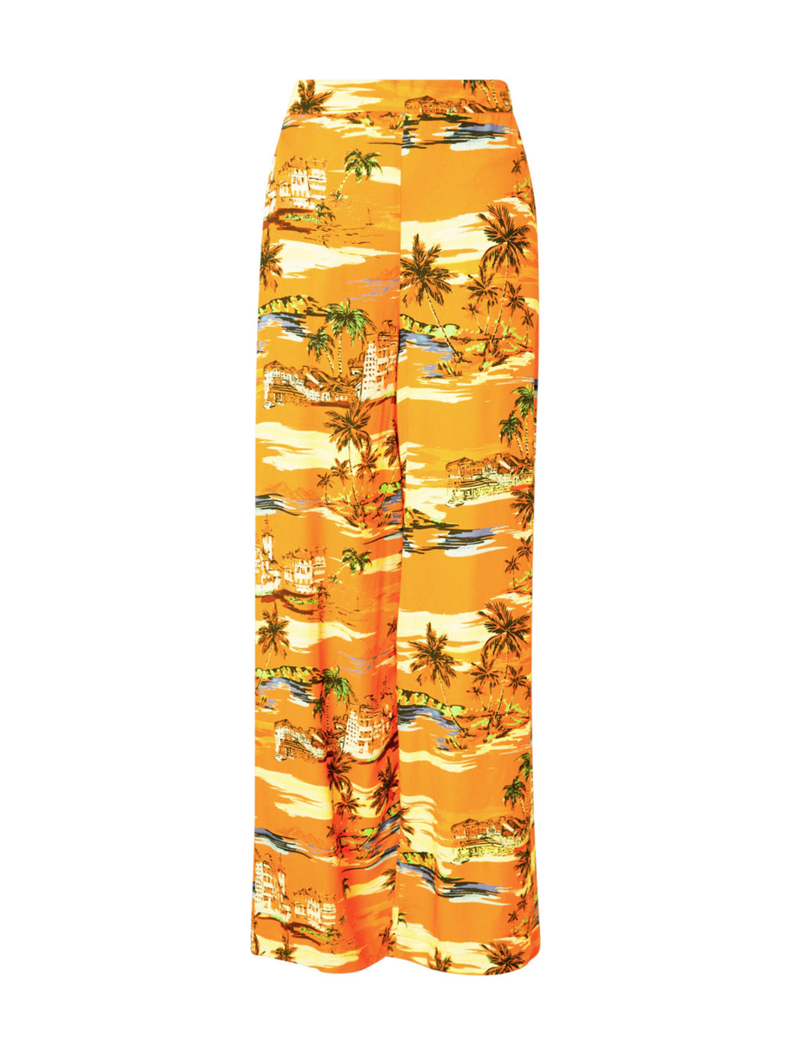 Дамски панталон Tropical Landscape Printed Wide Leg Trou Women Nasty Gal