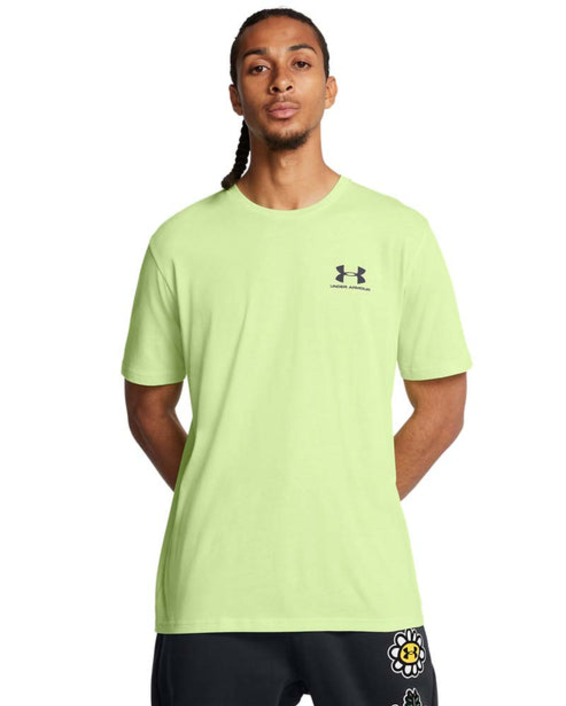 Мъжка тениска UA M SPORTSTYLE LC SS Morph Green Black Men