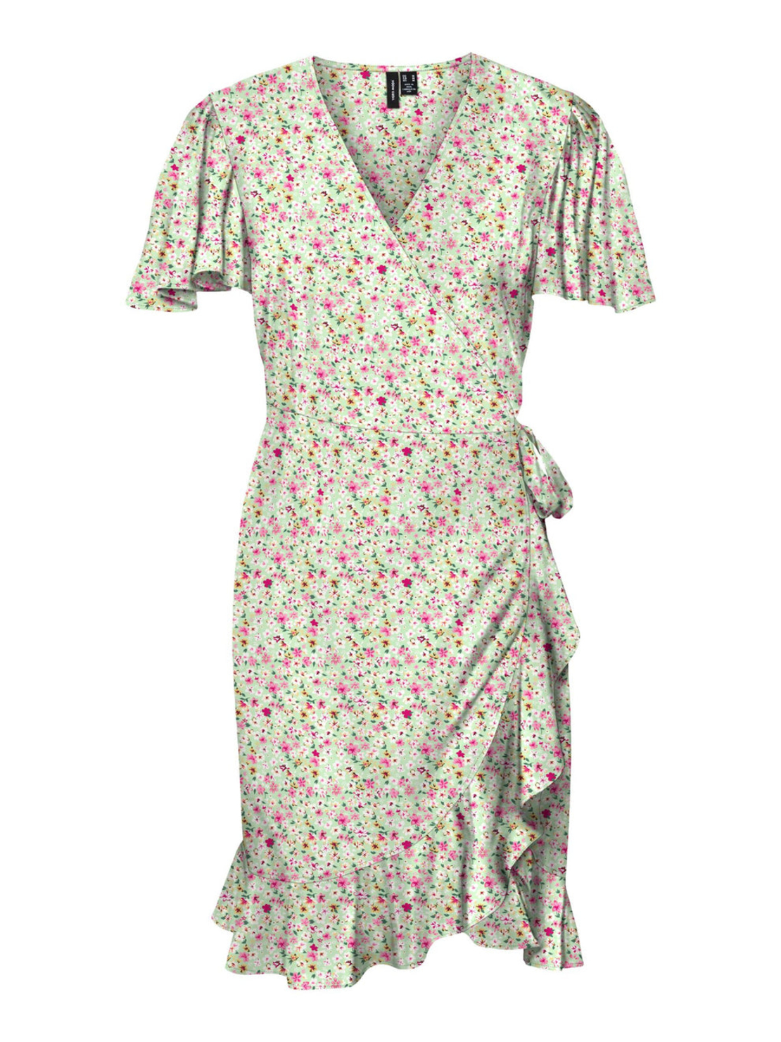 Рокля VMEMMA HENNA SS SHORT WRAP DRESS WVN GA Women Vero Moda
