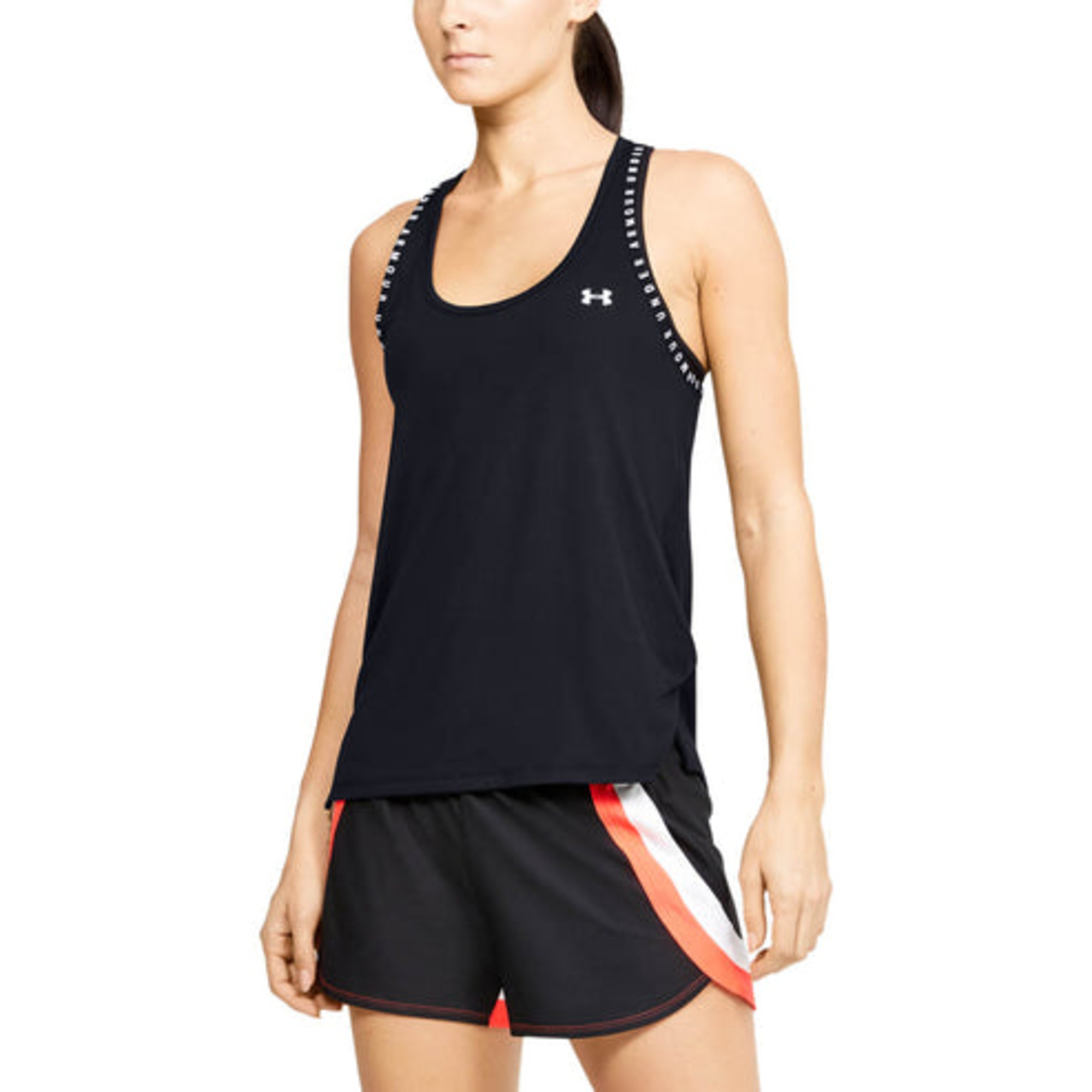 Дамски топ Under Armour Knockout tank black white