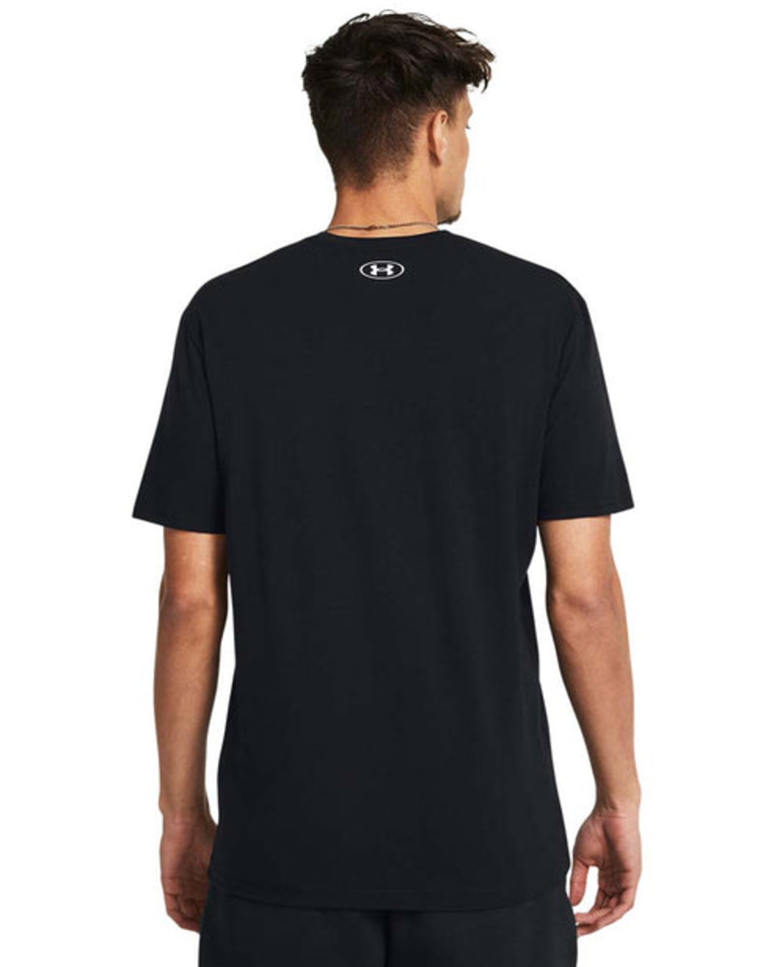 Мъжка тениска UA M GLITCH LOGO 60/40S SS Black Whitе