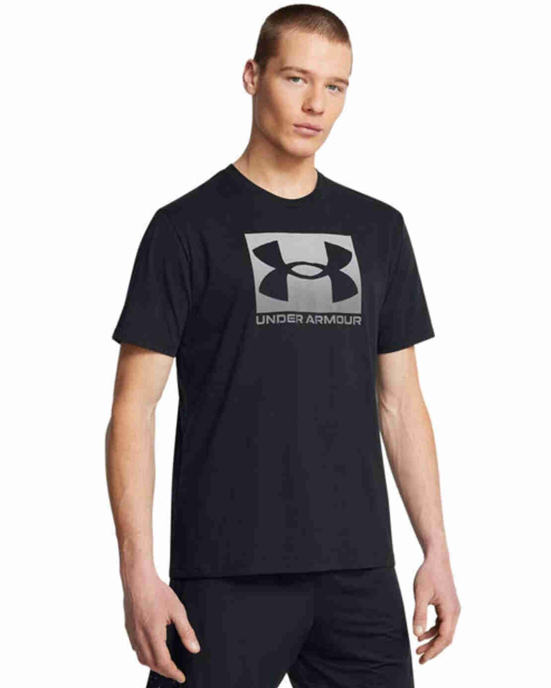 Мъжка тениска UA M BOXED SPORTS UPDATED SS Black Graphite Men