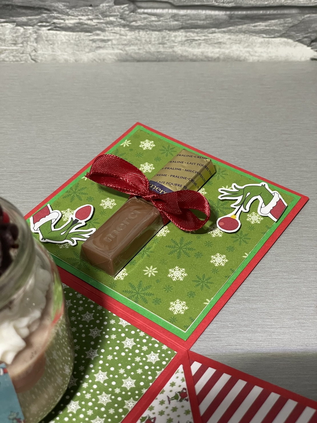 Коледна експлодираща кутия със свещ - Гринч