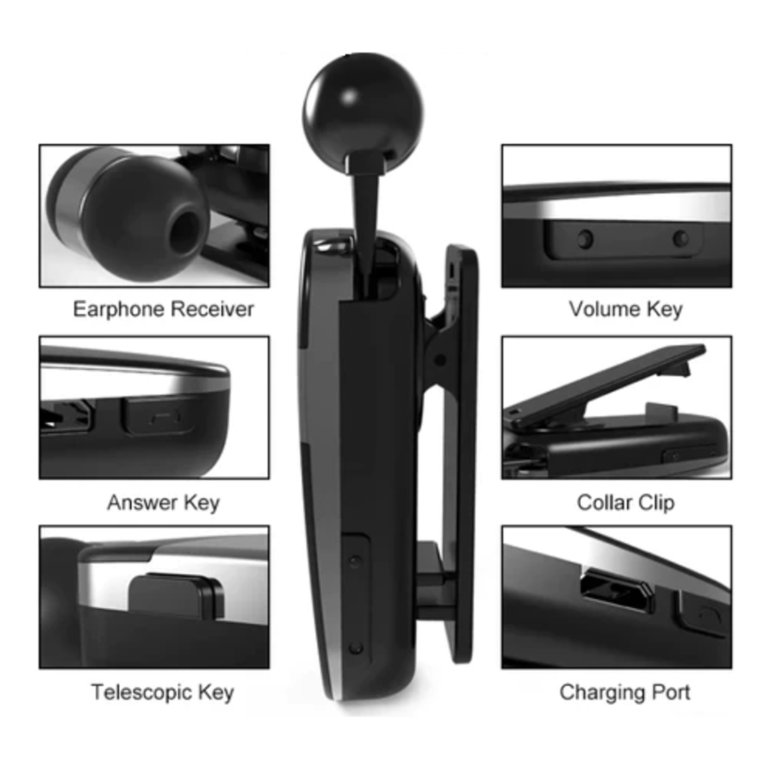 Хендсфри слушалка - Bluetooth - K53 - 231011 - Бяла
