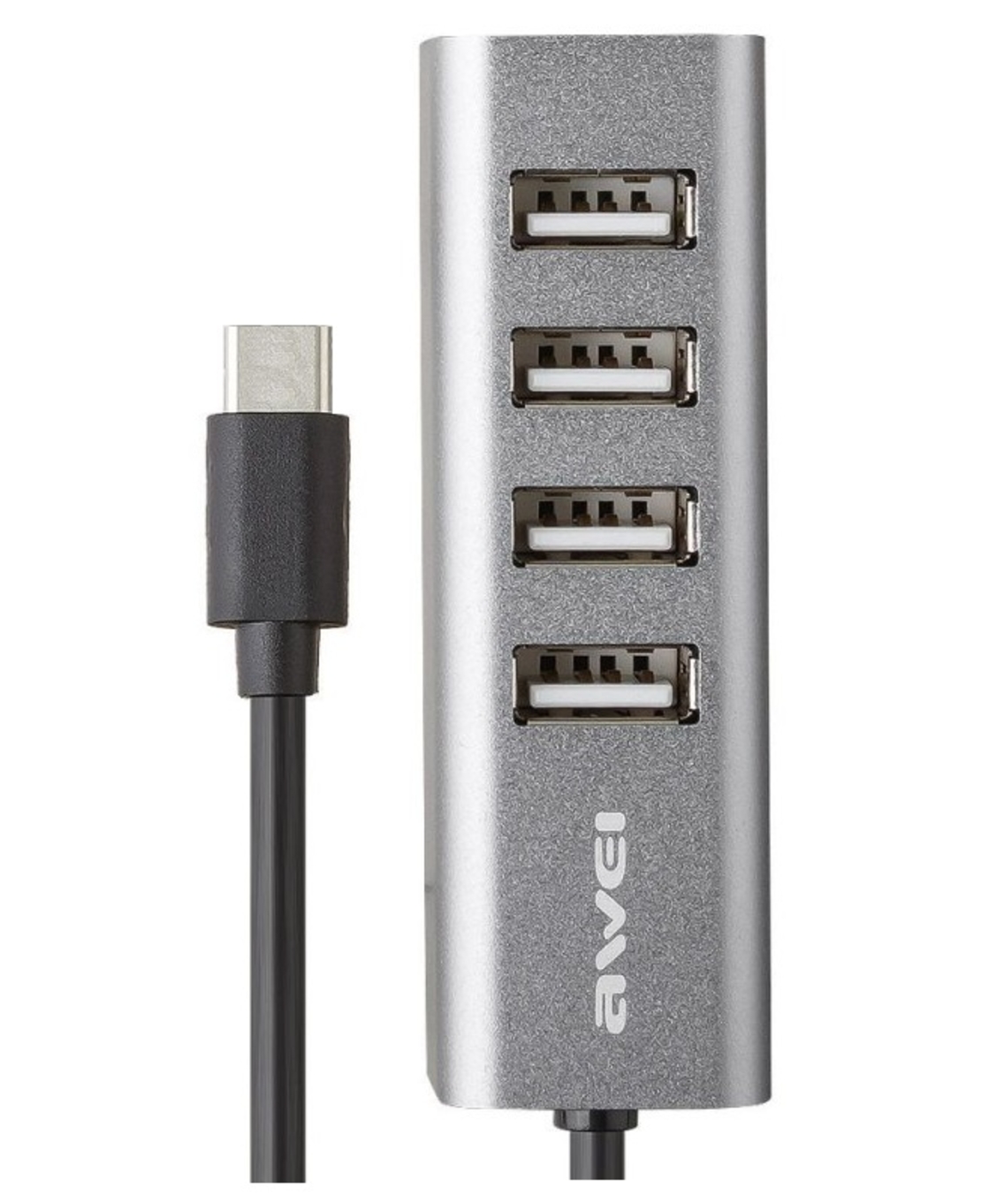 Адаптер USB 2.0 хъб с 4 порта - Тип-C - CL -122T - AWEI - 888070