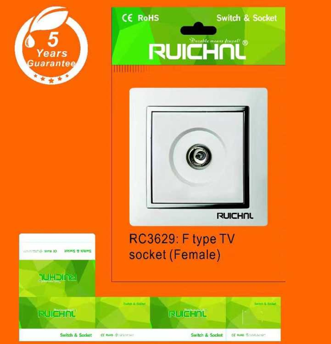 Телевизионна розетка - Скрит монтаж - RC3629 - 674998