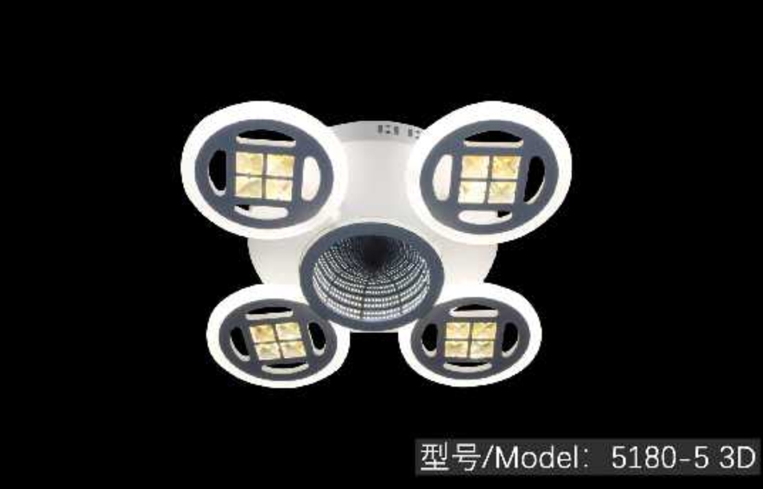 LED плафон - Плафон с димер - 5180-5WH - 943772