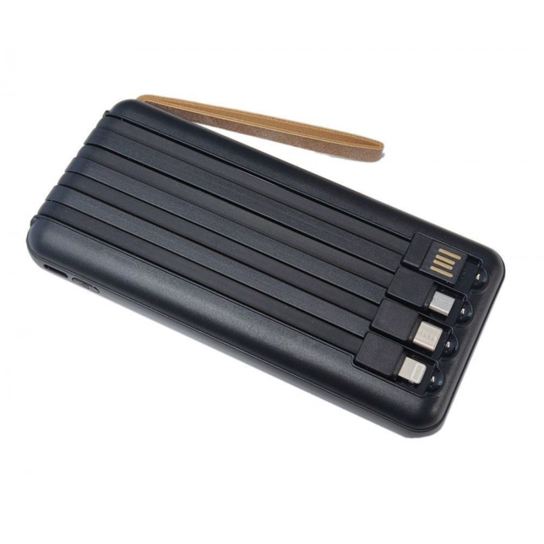 Външна батерия със соларен панел - 4в1 - 10.000mah - Y179 - 810385 - Черна