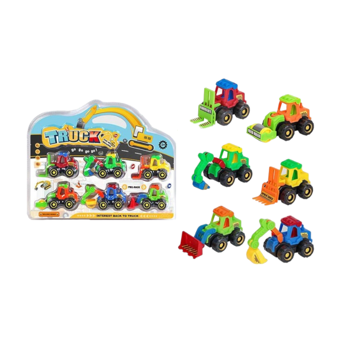Детски комплект - Мини строителни машини - 6pcs - K69-66 - 308257