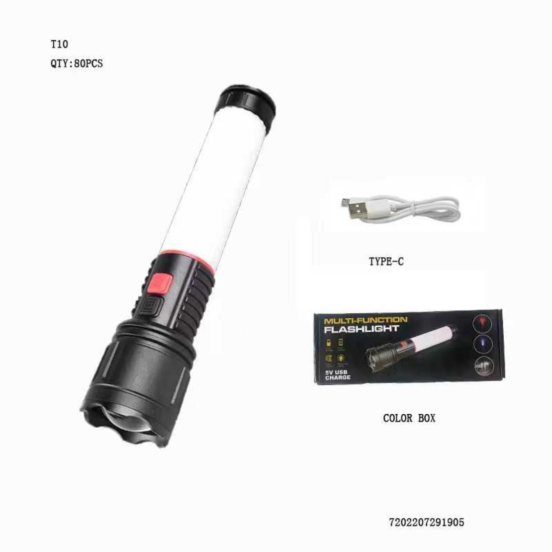 Акумулаторен LED фенер - T10 - 291905