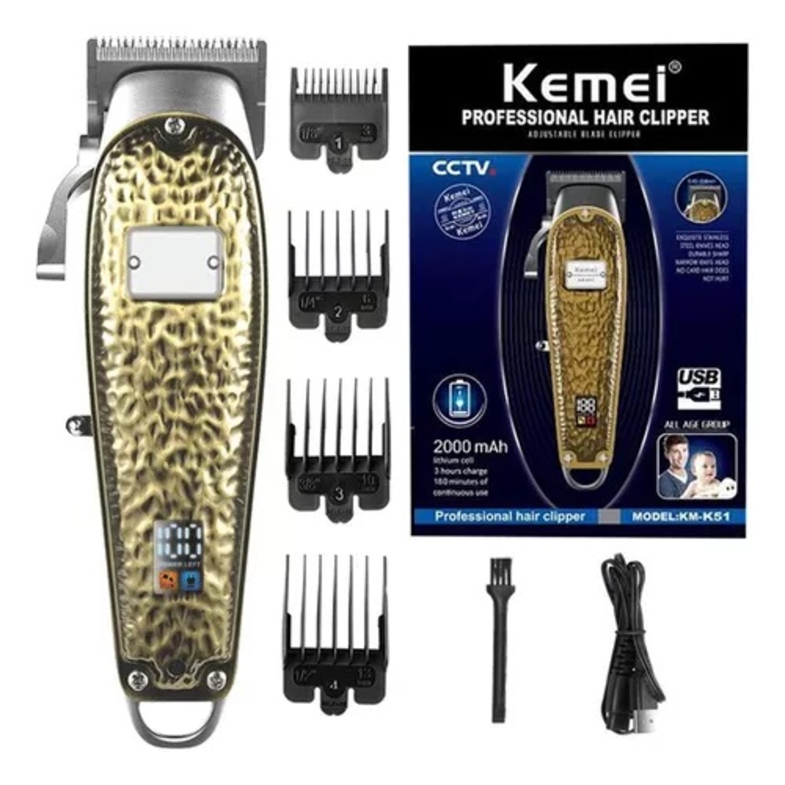 Машинка за подстригване- KM-K51 - Kemei
