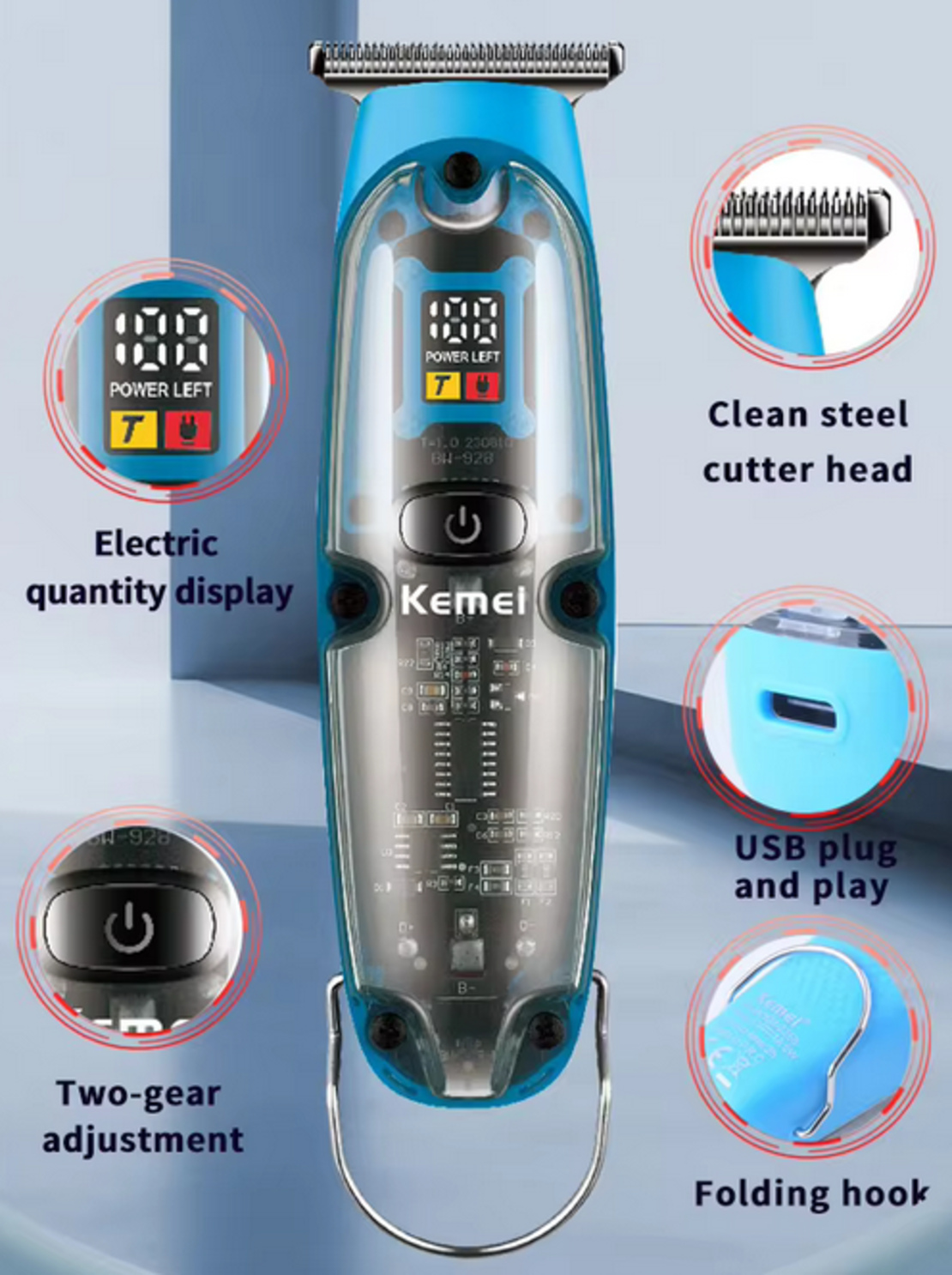 Машинка за подстригване - KM-2258 - Kemei