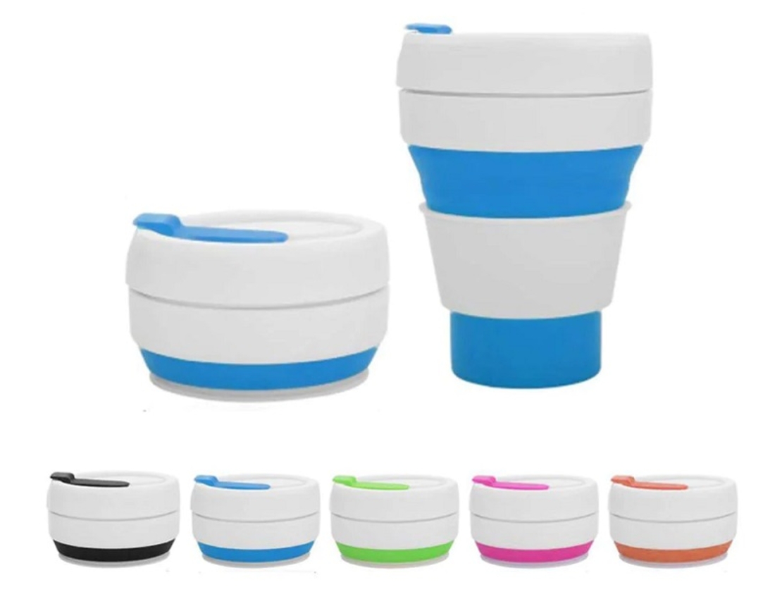 Сгъваема силиконова чаша - 1009 - 350ml - 920076