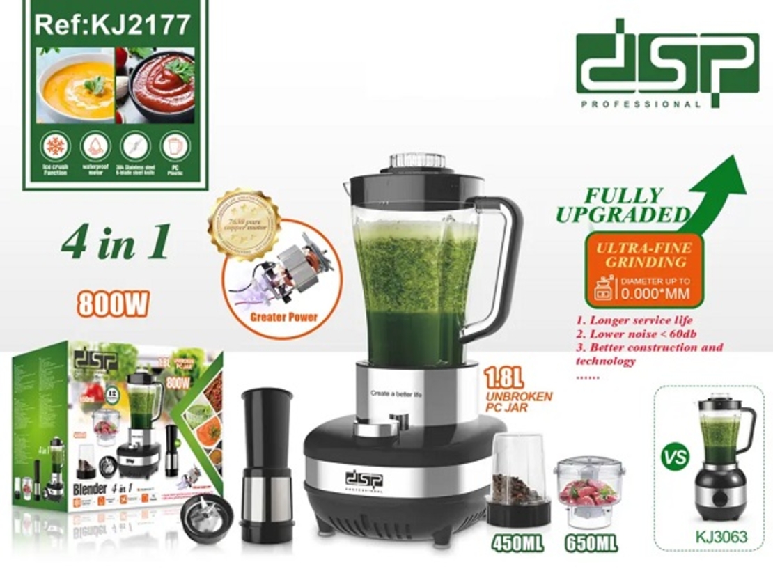 Блендер - Мултимиксер - KJ2177 - 4в1 - DSP - 615754