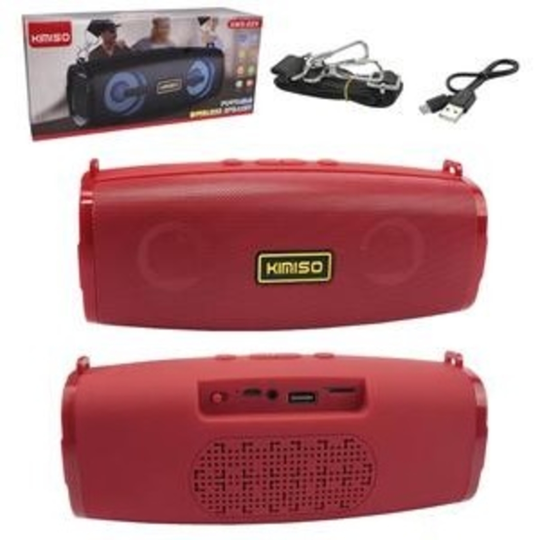 Безжична Bluetooth тонколона - KMS-223 - 885758 - Червена