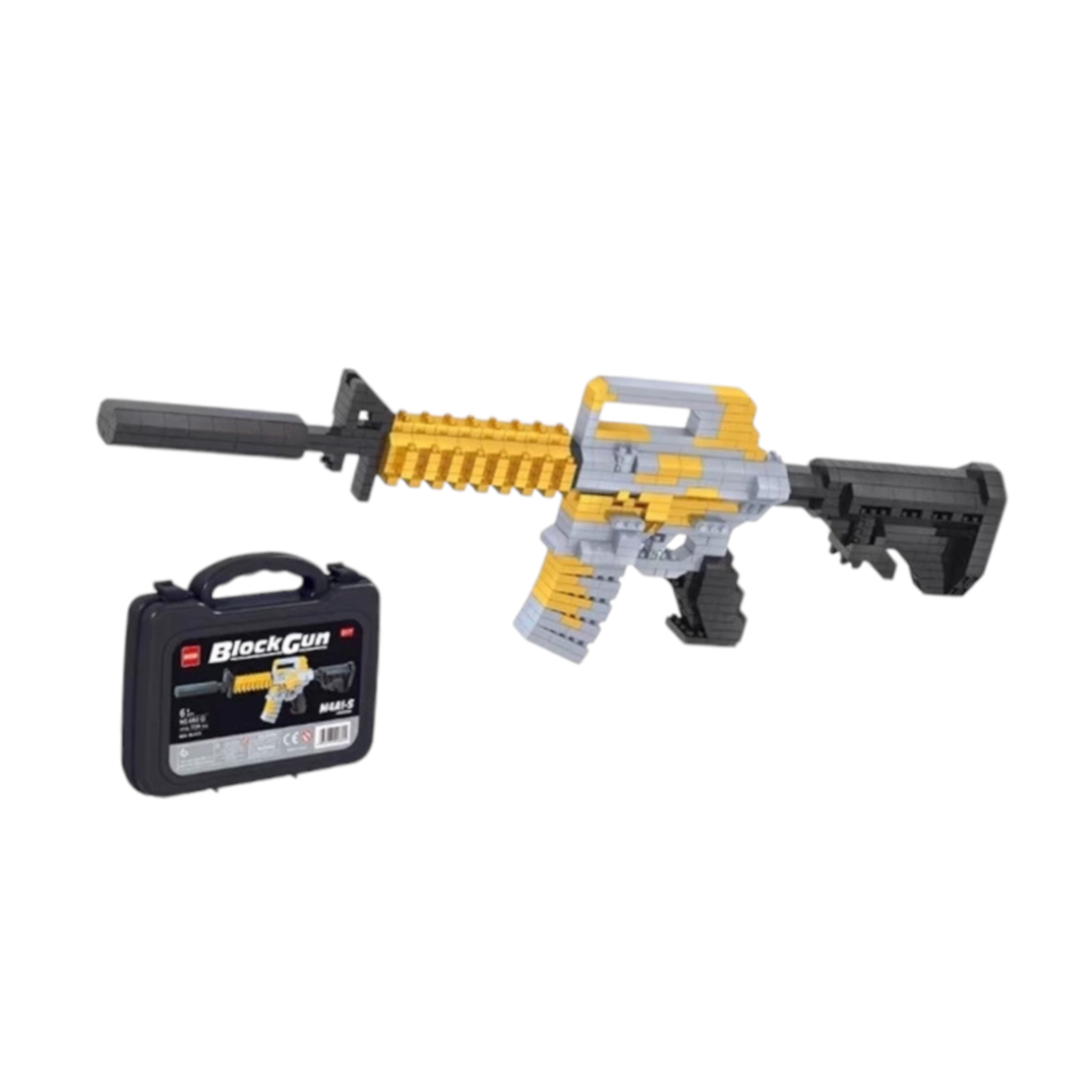 Детски сглобяем калашник - DIY - 682-5 - M4A1-S - 759 бр - 730122