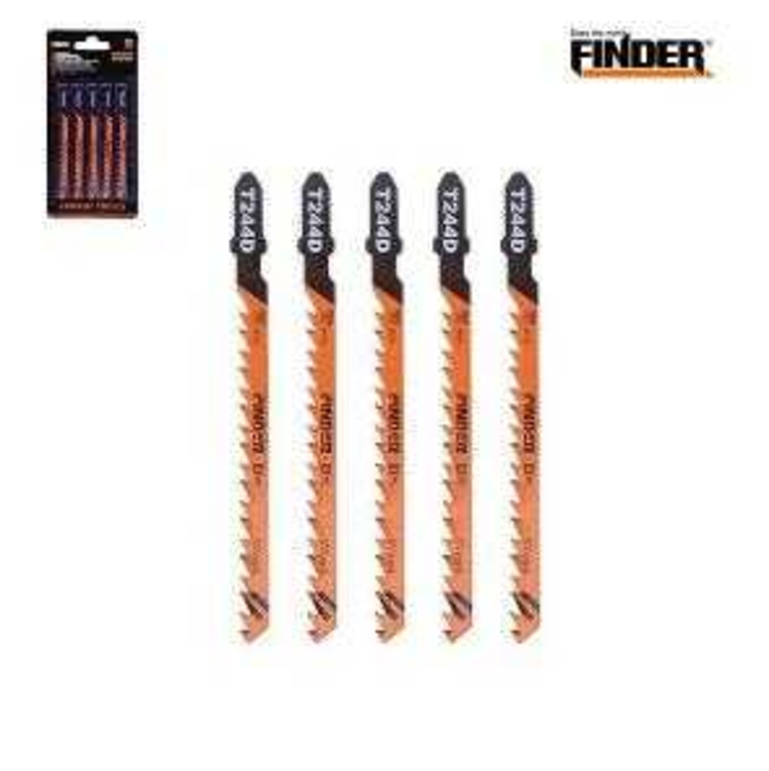 Режещи ножове за дърво за прободен трион - 5pcs - Finder - 191700