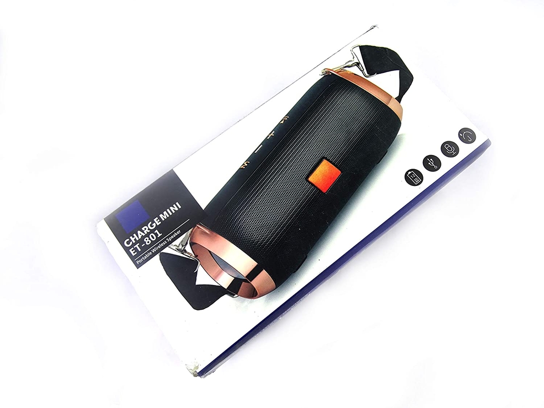Безжична Bluetooth тонколона - ET-801 - 217290 - Черна