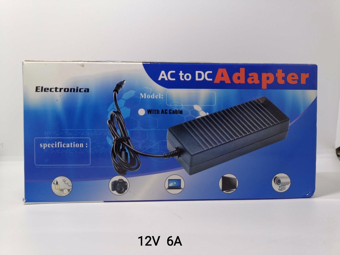 AC/DC захранване - 12V 6A - 72W - 235724