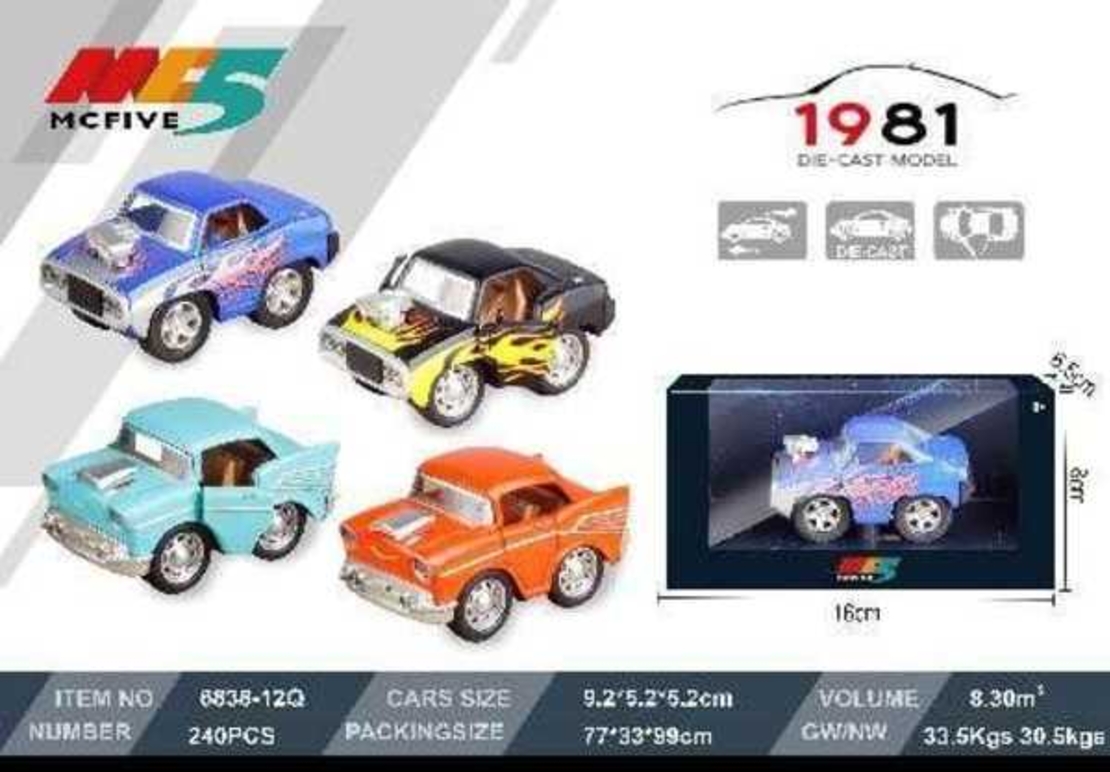 Мини метална детска кола - 6838-12Q1:38 - 102649