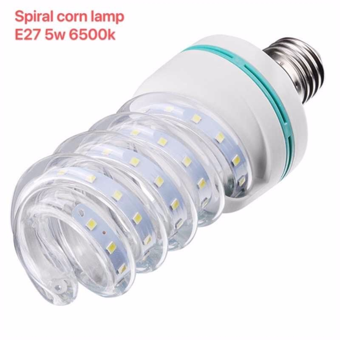 Крушка LED - Спираловидна - E27 - 5W - 6500K - 356908