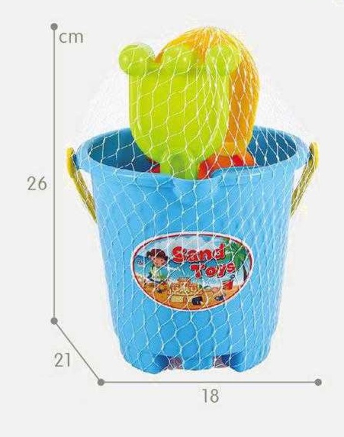 Комплект плажни играчки с формички на замък - 935 - 305128