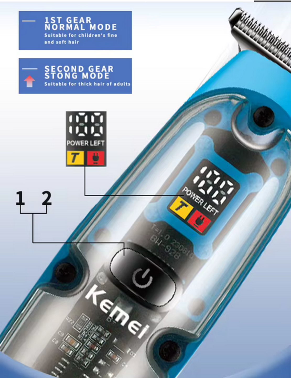 Машинка за подстригване - KM-2258 - Kemei