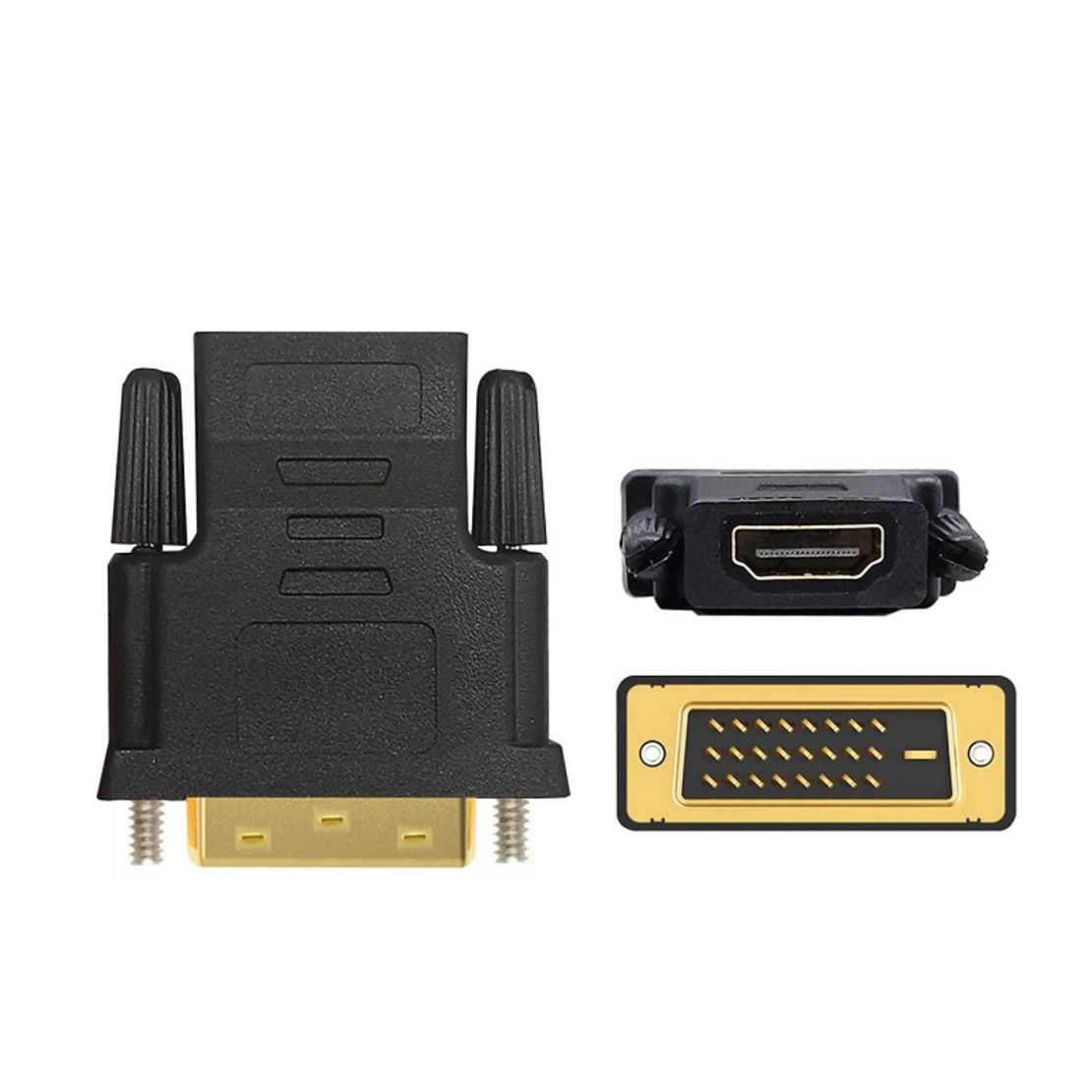 Видео/аудио адаптер - DVI мъжки към HDMI женски - 6025 - 098395