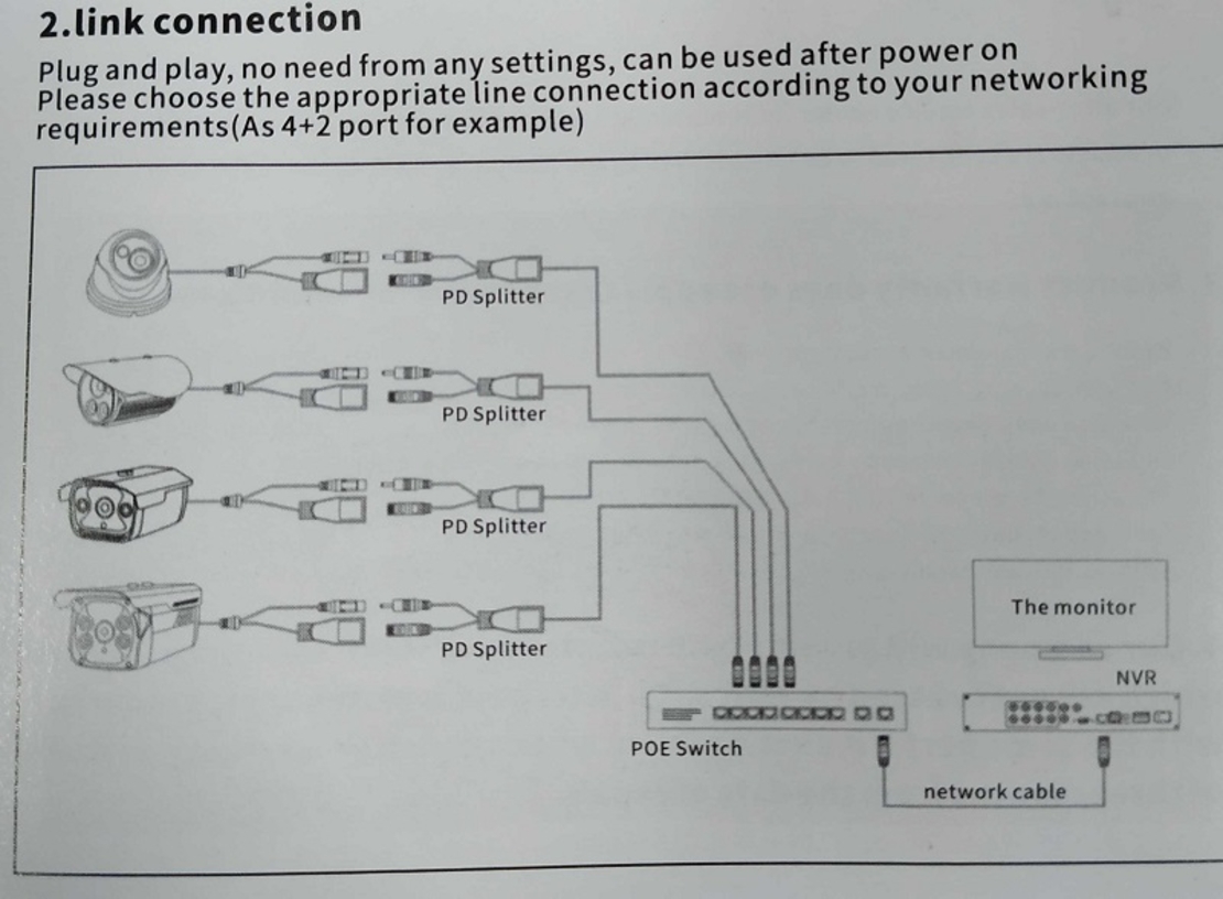 Превключвател за рекордер с 8 порта - PoE - 10/100Mbps - 300020