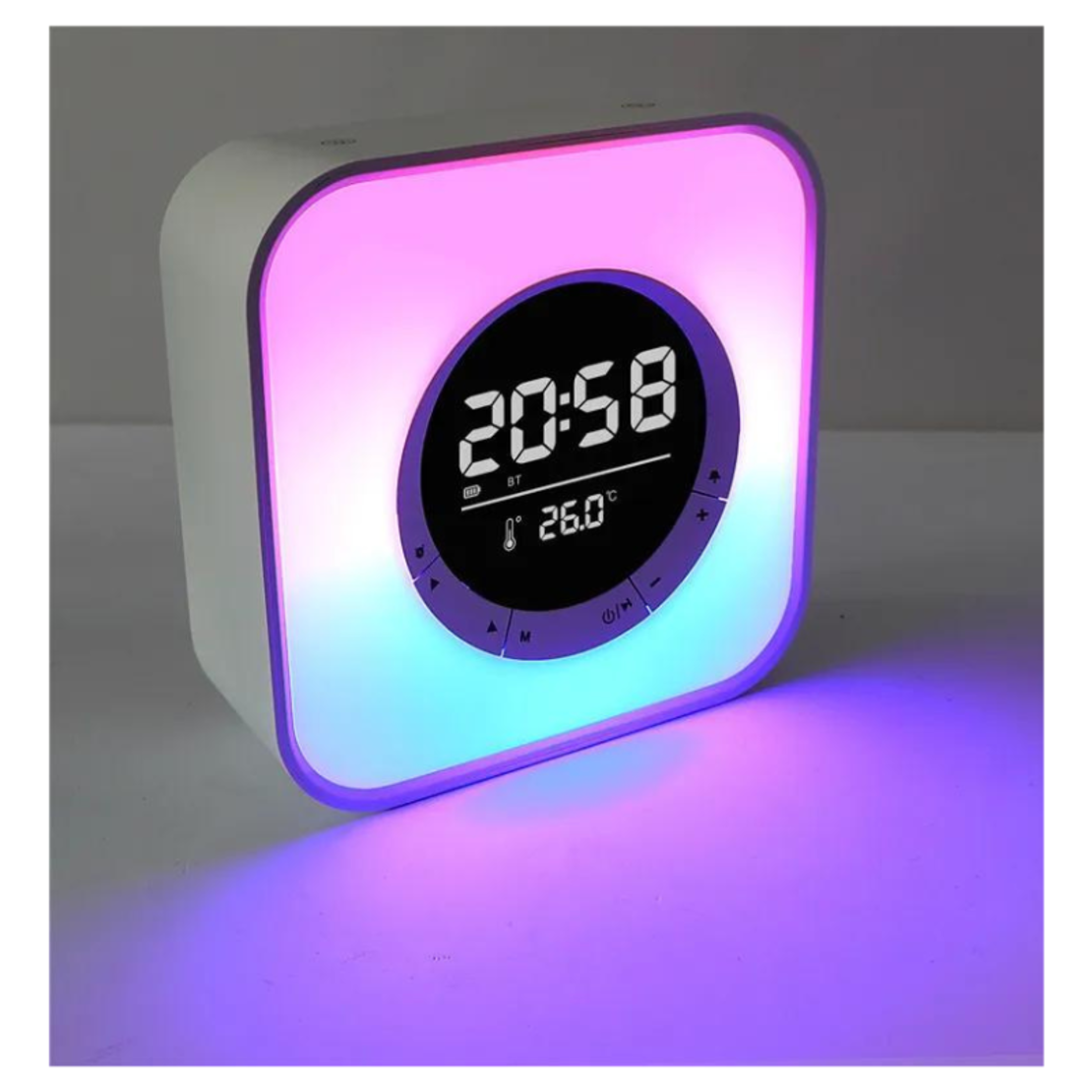 Безжична Bluetooth тонколона LED и цифров часовник - P10 - 810811