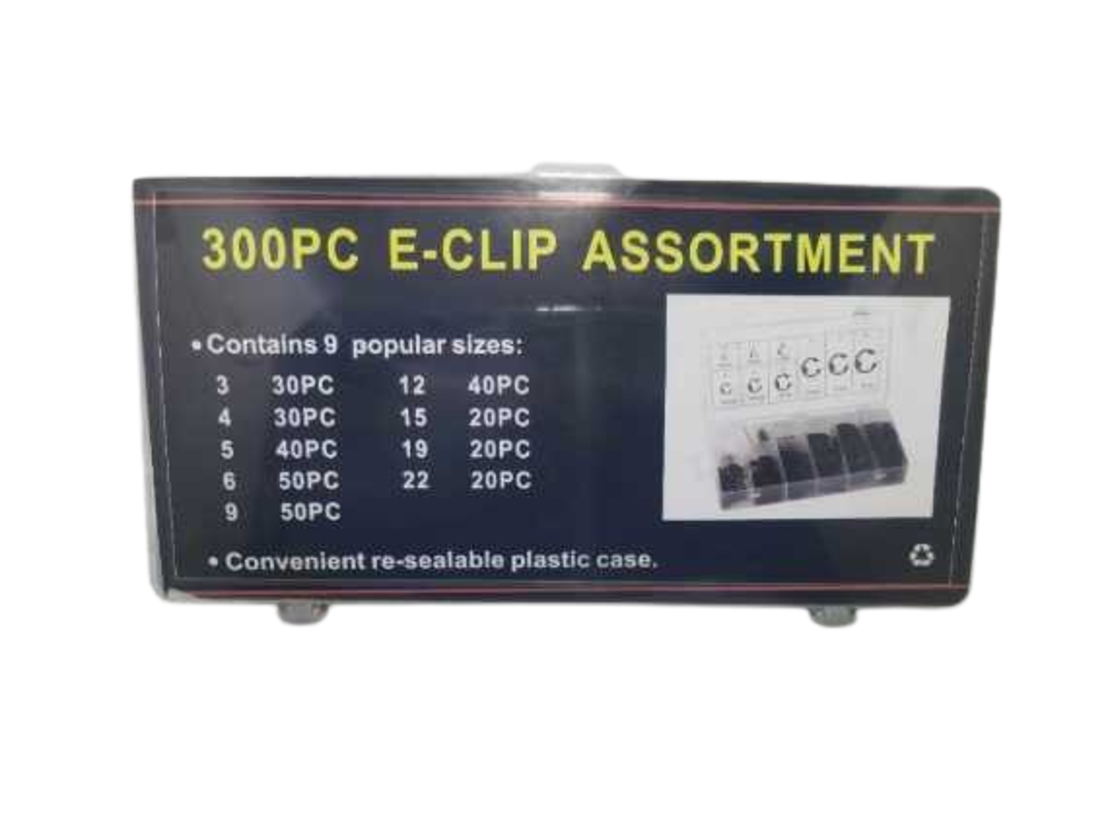 Комплект външни зегерки - E-Clip - 300pcs - 678146