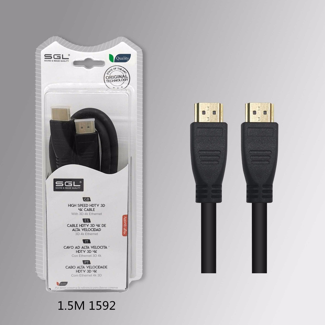 Кабел за данни HDMI към VGA - 5м - 1592 - 200431