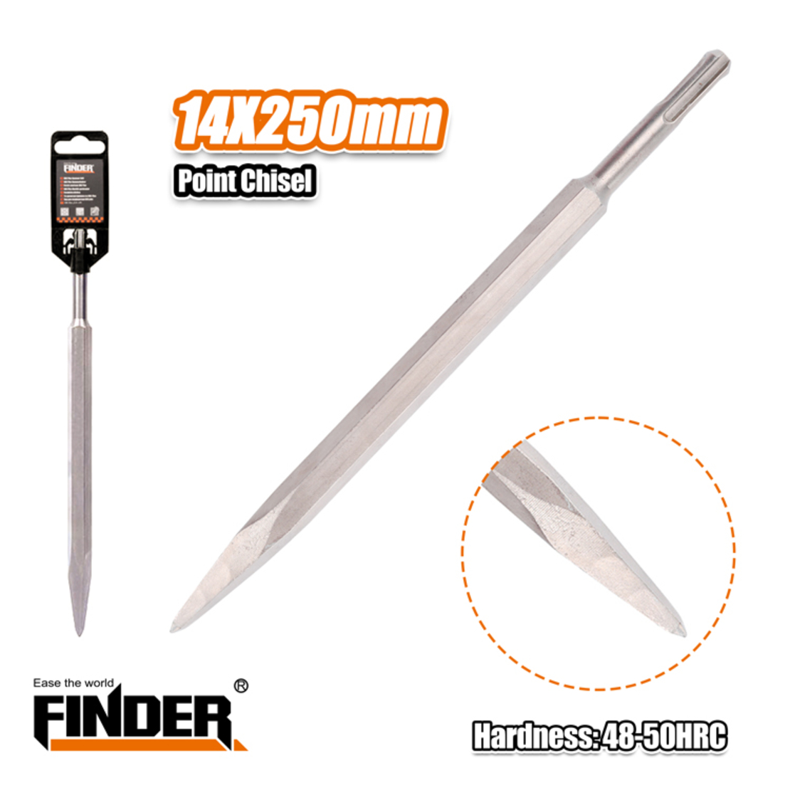 Остър секач (шило) SDS Plus - 14X250mm - Finder - 196016