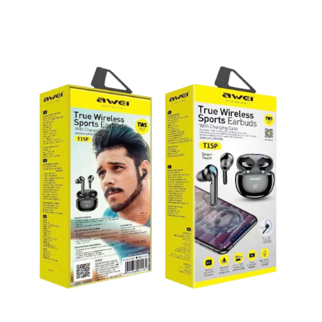 Безжични слушалки с калъф за зареждане - Bluetooth - T15P - AWEI - 888735