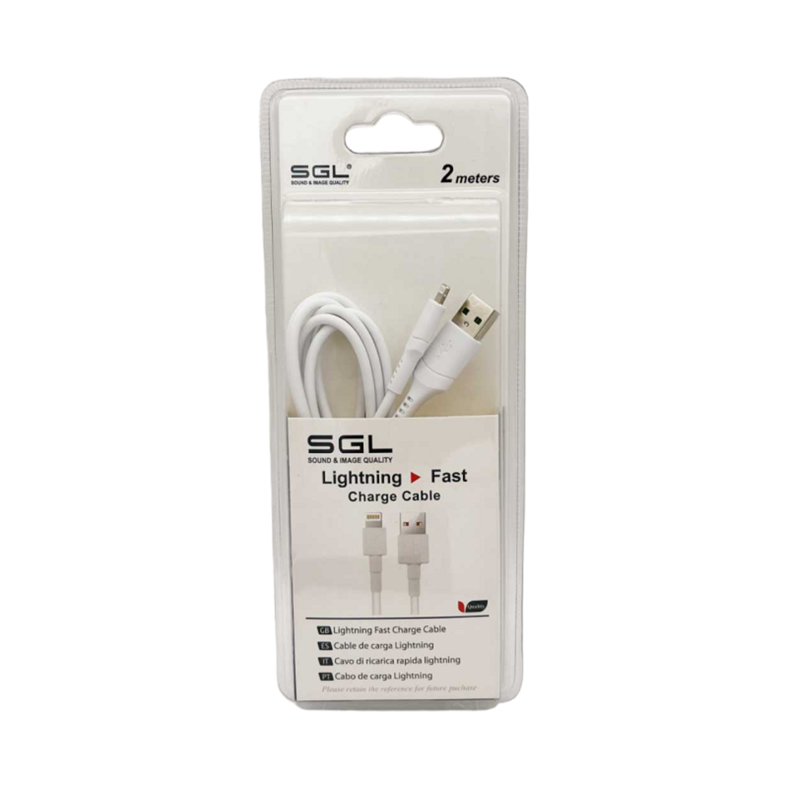 Кабел за зареждане и данни - Lightning - D5 - 2м - 099293