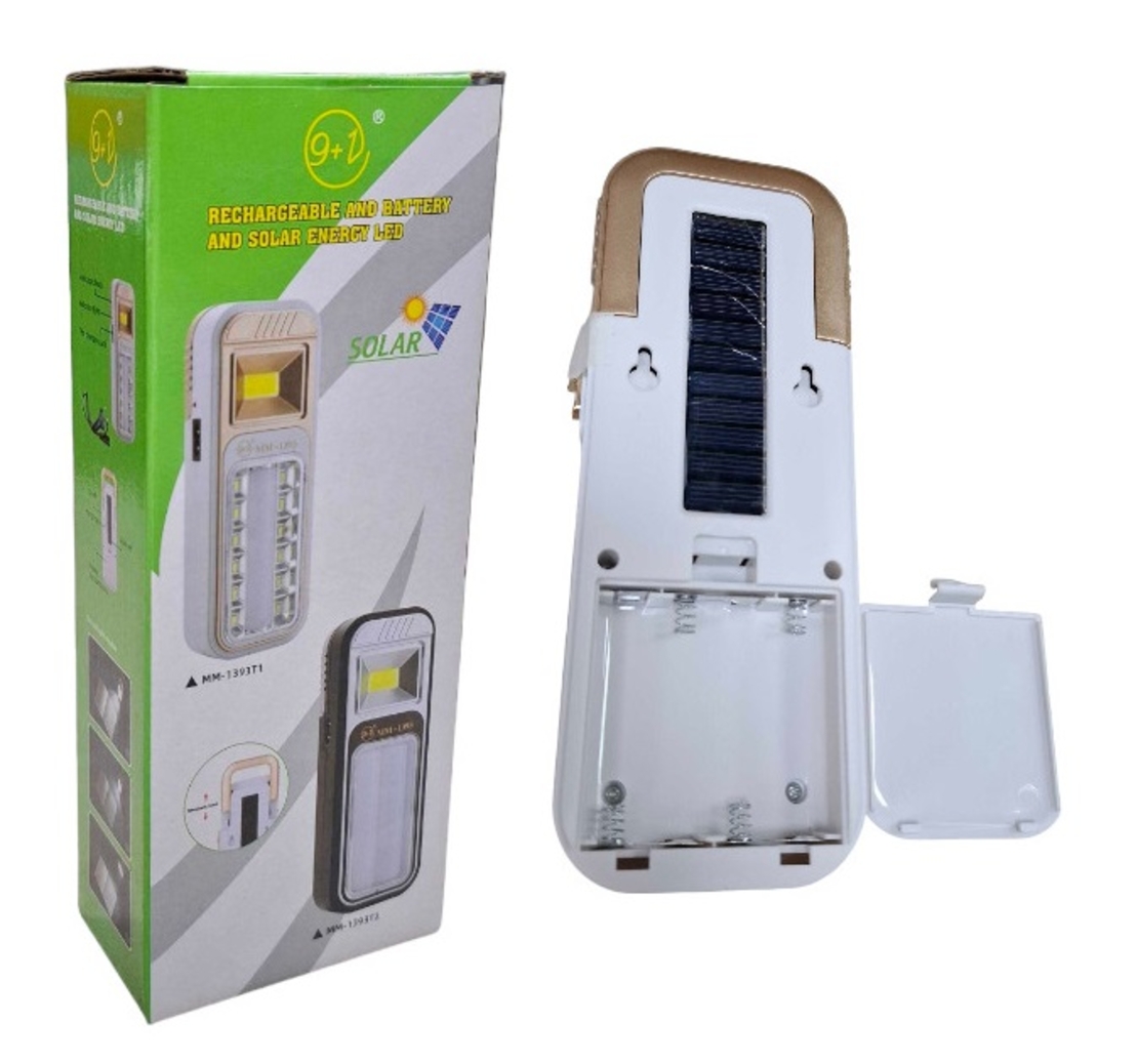 Акумулаторен LED авариен фенер със соларен панел - 939Τ-2 - 200545