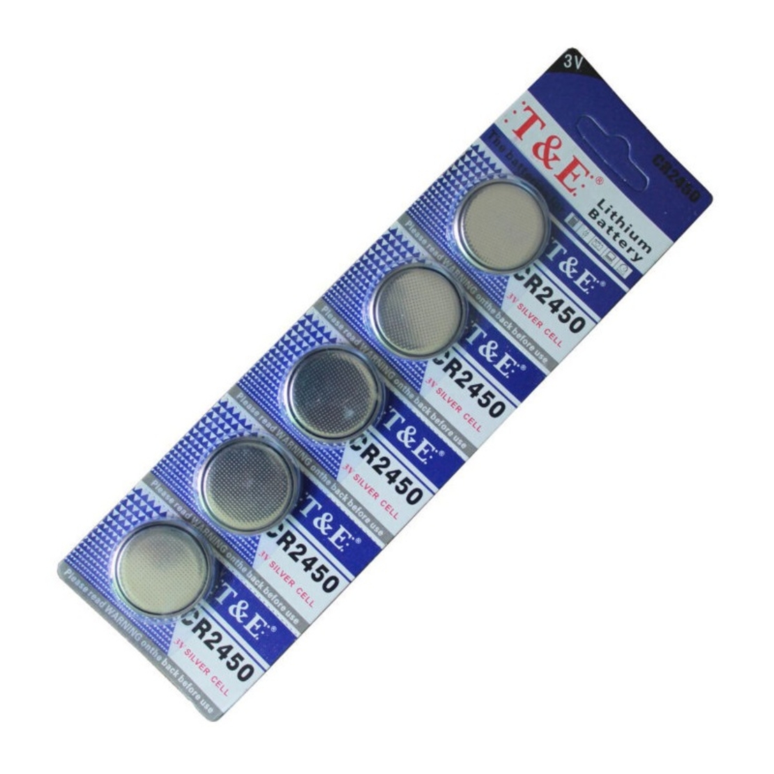Литиеви батерии - CR2450 - 3V - 5 бр. - 024506