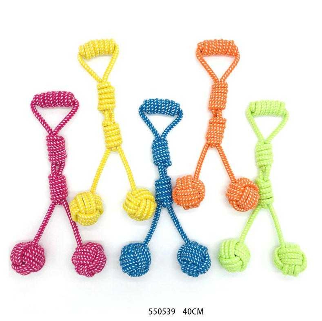 Играчка за кучета с въжени топчета – 40см – 550539